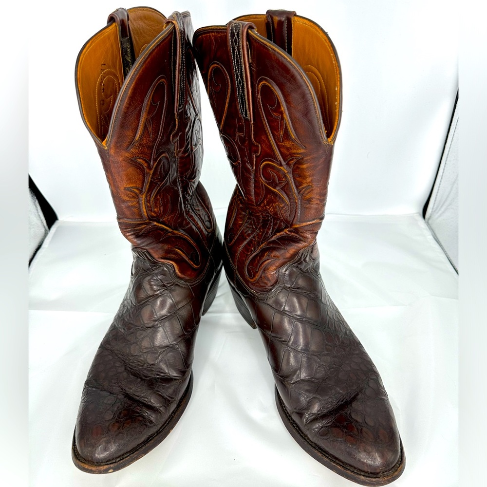 Lucchese Classic Exotic Cayman leather 12 D western boots